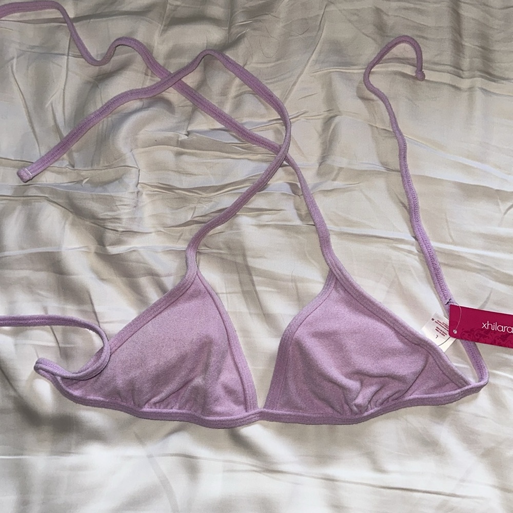 nwt terry bikini top